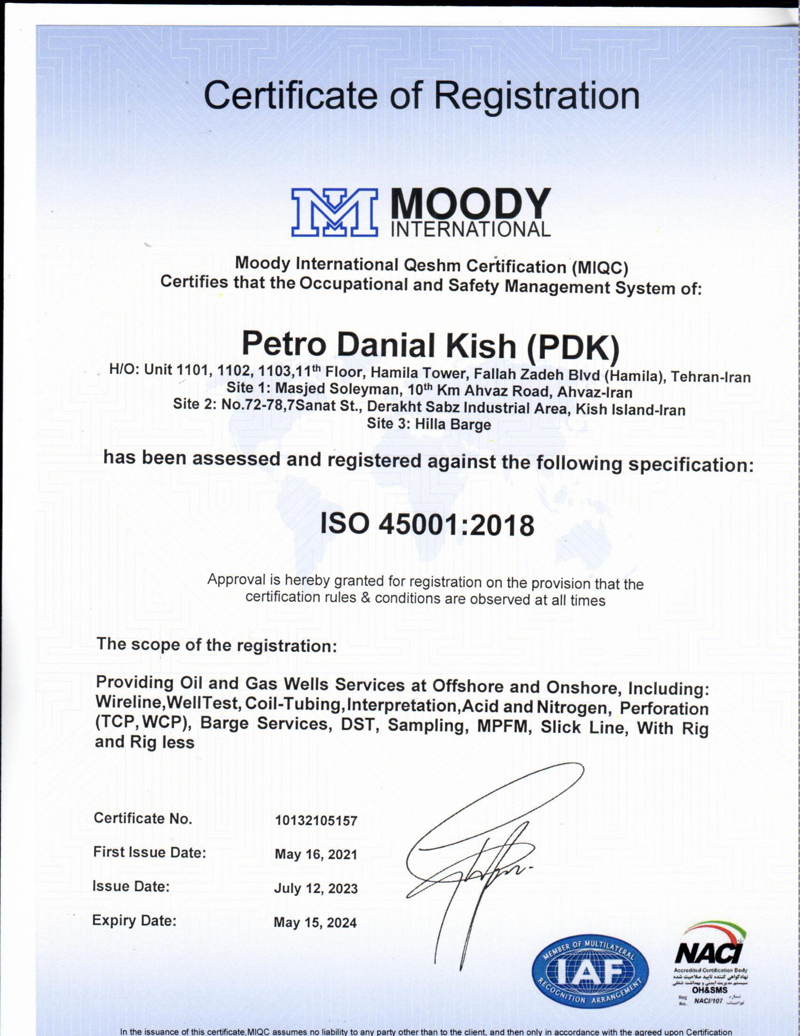 ISO 45001 - 2018